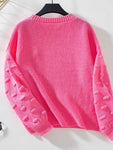 Round Neck Drop Shoulder Sweater