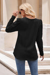 Mandy Round Neck Puff Sleeve Blouse