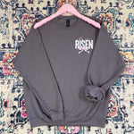 He is Risen Embroidered Sweatshirt