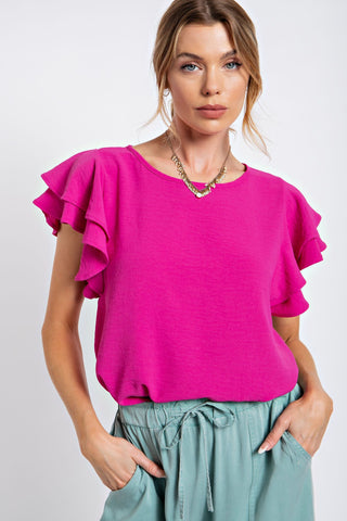 CHIC WOVEN TOP