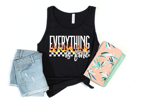 Everythings Fine Graphic Tank Top