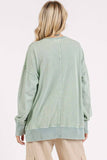 FLOWER PATCH MINERAL WASH LONG SLEEVE TOP