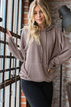 URBAN RIBBED HOODIE TOP