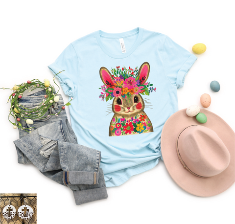 Floral Boho Bunny