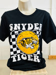 SNYDER TIGER'S CHECKERED TEE