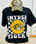 SNYDER TIGER'S CHECKERED TEE