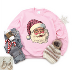 Pink Leopard Hat Santa