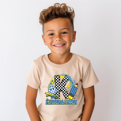 Boys Kindergarten Skateboard Back to School Graphic Tee