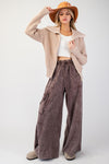 EASEL MINERAL WASHED TERRY KNIT PANTS