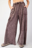 EASEL MINERAL WASHED TERRY KNIT PANTS