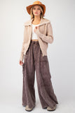 EASEL MINERAL WASHED TERRY KNIT PANTS