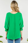 SMOCKING SLEEVES TOP