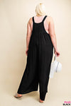 BLACK RAYON OVERALL