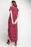 BLESSED IN STRIPES  MAXI DRESS