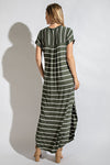 BLESSED IN STRIPES  MAXI DRESS