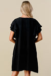 CURVY LEO BLACK DRESS