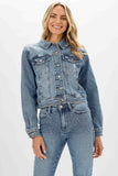 JB RHINESTONE EMBELLISHED DENIM JACKET