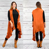 RUFFLE VEST CARDIGAN