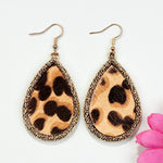 ANIMAL HIDE EARRINGS