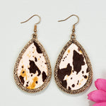 ANIMAL HIDE EARRINGS