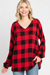 BEAUTY PLAID TOP