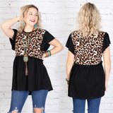 LEOPARD TOP WITH TASSELS