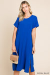 ROYAL BLUE MIDI DRESS
