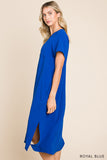 ROYAL BLUE MIDI DRESS