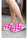 CHECKERED SLIPPERS