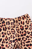 LEOPARD RABBIT RUFFLE CAPRI SET