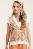 DIAMOND SWEATER WEAVED VEST