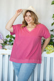 BERRY SLUB TOP