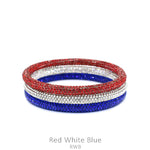 RED WHITE AND BLUE BRACELET