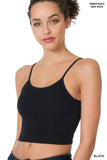 RIBBED CROPPED CAMI