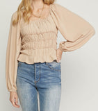 SMOCKING BODYSUIT