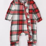 PRETTY IN PLAID BABY ROMPER