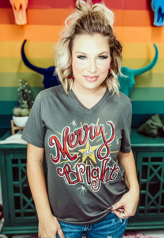 MERRY AND BRIGHT TEE